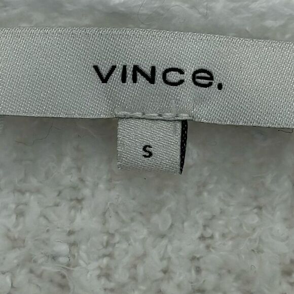 Vince $325 Texture Rib Tunic in Optic White - Picture 8 of 10